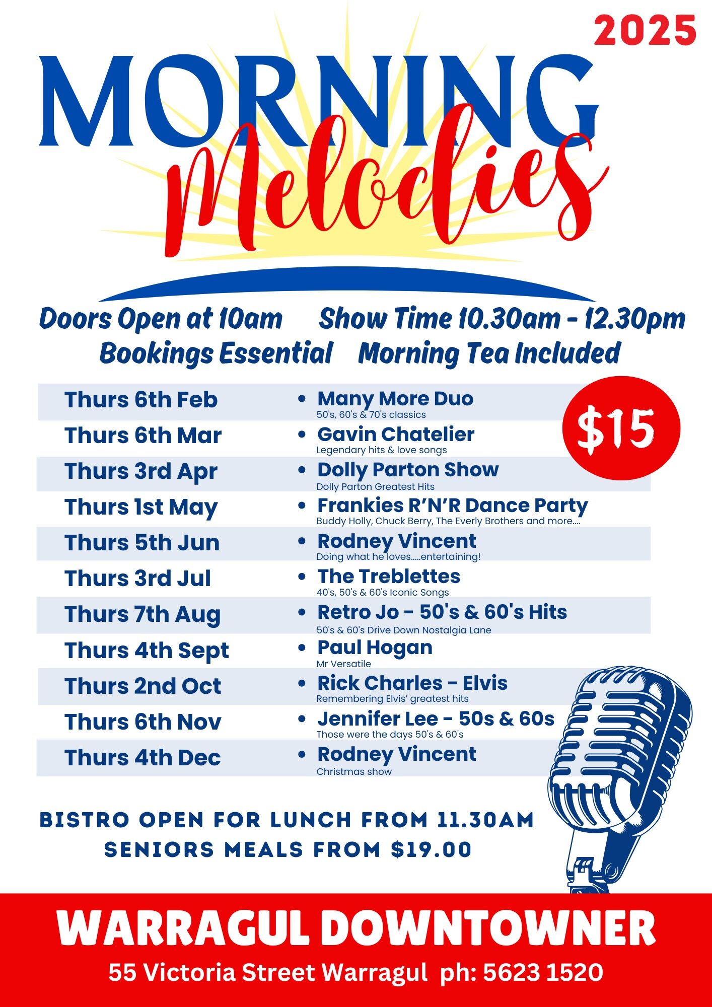 Morning Melodies - Warragul Sporting + Social Club Morning Melodies - Warragul