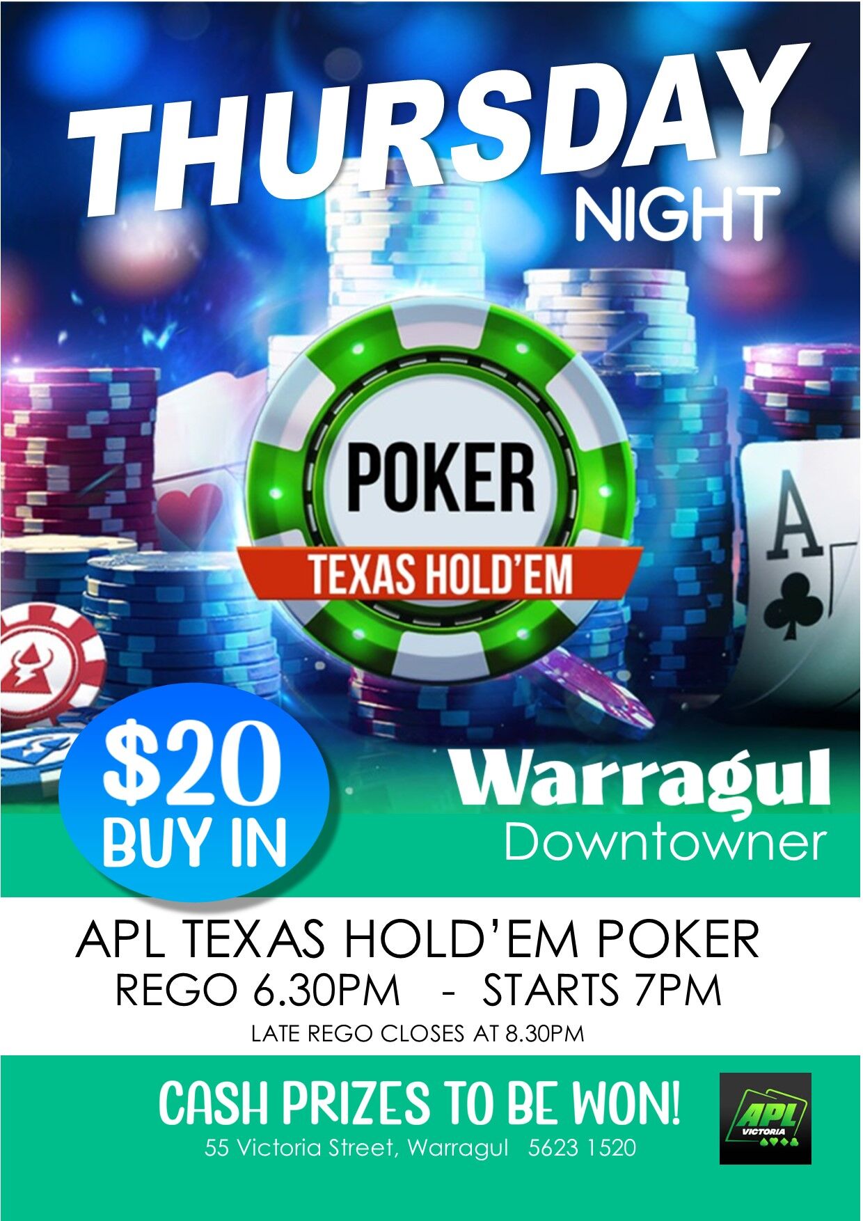 Thursday Night Poker - Warragul Sporting + Social Club